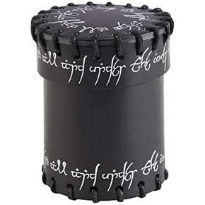 Q WORKSHOP Elvish Black Leather Dice Cup