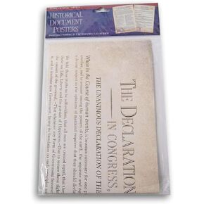 ملصقات وثائق تاريخية لحصول الفصل الدراسي الأمريكي - إعلان الاستقلال وسام الحقوق - 50.8 × 71.12 سم لكل منها in Kuwait