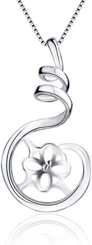 LGSY Twisted Pendants for Pearl Sterling Silver, Pearl Pendant Accessories/Fitting/Mounts with Pearl Bead Bail Pin for Women Jewelry Making in Saudi Arabia