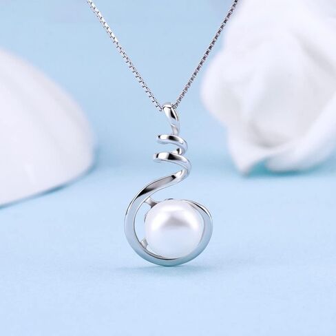 LGSY Twisted Pendants for Pearl Sterling Silver, Pearl Pendant Accessories/Fitting/Mounts with Pearl Bead Bail Pin for Women Jewelry Making in Saudi Arabia