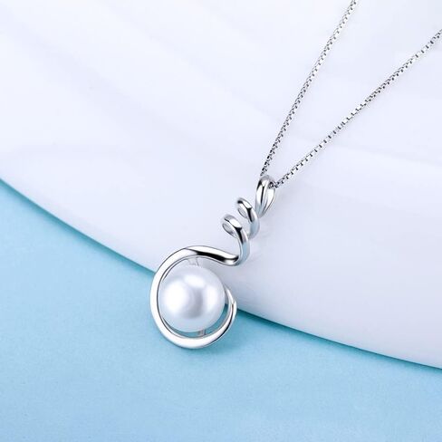 LGSY Twisted Pendants for Pearl Sterling Silver, Pearl Pendant Accessories/Fitting/Mounts with Pearl Bead Bail Pin for Women Jewelry Making in Saudi Arabia