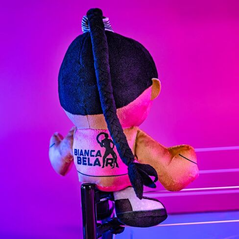 Bleacher Creatures WWE Diva Bianca Belair مقاس 8 بوصات كوريشا من القطيفة - لعبة ناعمة مستوحاة من تشيبي in Kuwait
