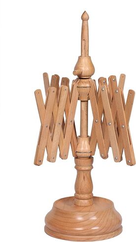 Antique Vintage Wooden Yarn Winder for Knitting and Crocheting Wool Yarn String and Fiber Ball Winder by Sunrise Wood Store (Rose Wood Swift) in Kuwait