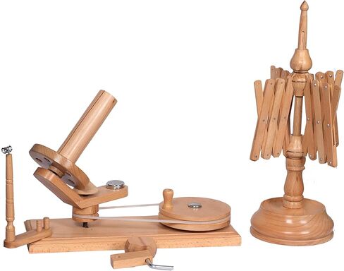 Antique Vintage Wooden Yarn Winder for Knitting and Crocheting Wool Yarn String and Fiber Ball Winder by Sunrise Wood Store (Rose Wood Swift) in Kuwait