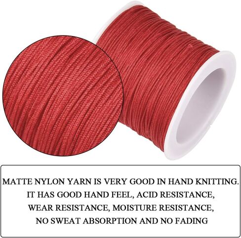 حبل خرز من النايلون من BUYGOO 15 لونًا 0.8 مم مطرز بخيط صيني من النايلون من نسيج شامبالا ماكريم، خيط خرز لصناعة السوار (735 مترًا إجماليًا) in Kuwait