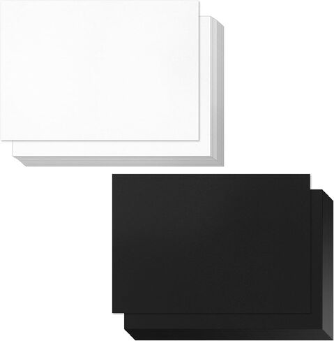 200 حزمة من ورق البطاقات مقاس 5 × 7، ورق بطاقات بوزن 250 جرامًا للمتر المربع/92 رطلًا، ورق طابعة بطاقات سميك باللونين الأبيض والأسود، ورق بطاقات ثقيل فارغ للدعوات، وصنع بطاقات التهنئة، والبطاقات البريدية، والصور in Kuwait