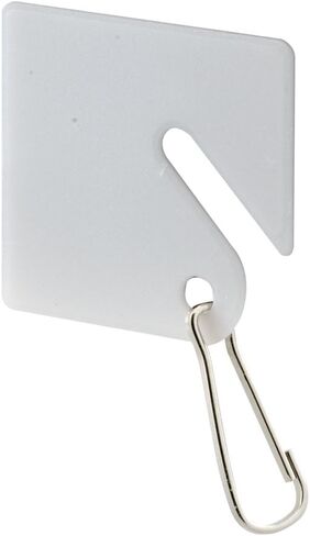 Prime-Line MP4269 ID Key Tags, 1-1/4 In., Oval Shape, Plastic Tags with Metal Clip (100 Pack) in Saudi Arabia