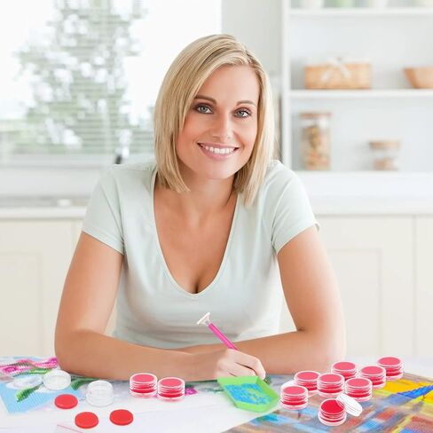 زينيري شمع الرسم الماسي مع صندوق تخزين، صلصال صمغ فني ماسي in Kuwait