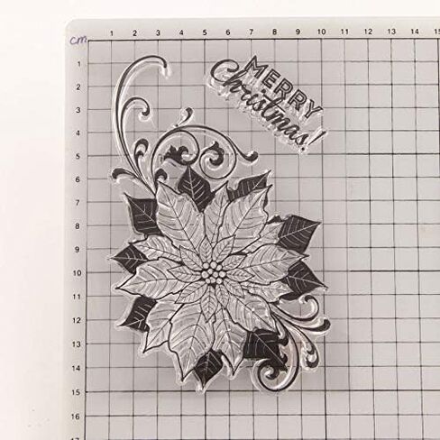 KWELLAM Merry Christmas Flowers Clear Stamps for Card Making Decoration and DIY Scrapbooking in Saudi Arabia