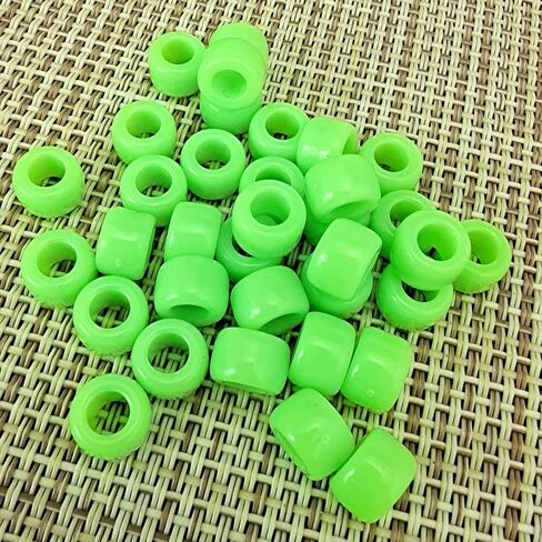 خرز مايا ريد باستيل بوني غير شفاف متعدد الألوان من البلاستيك الأكريليك السائب، 6 × 9 مم، 500 قطعة خرز (باستيل 500) in Kuwait