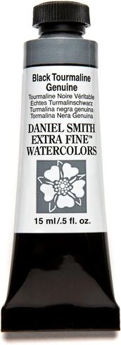 Daniel Smith Extra Fine Watercolor Paint, 15ml Tube, Black Tourmaline Genuine, 284600207, 0.5 Fl oz (Pack of 1) in Kuwait