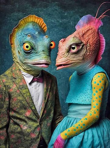 'Meet The Aliens: Myrrha and Zarek' from Cross & Glory - 1000 Piece Jigsaw Puzzle - Award-Winning, Adult Puzzle - Best New Puzzles for Brain Challenge and Fun in Saudi Arabia