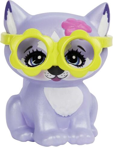 Enchantimals Small Doll & Accessories, City Tails Hadley Husky Doll & Sledder Dog Figure, Removable Skirt in Kuwait