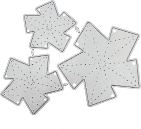 مجموعة قوالب تقطيع معدنية ثلاثية الابعاد بتصميم خمس نجوم من الستيل الكربوني، قوالب استنسل منقوشة للحرف اليدوية، قالب تثقيب يدوي للالبوم والصور والورق والبطاقات والمغلفات والهدايا in Kuwait