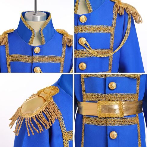 IBAKOM Prince Charming Costume for Boys Halloween Christmas Cosplay Outfits Toddler Medieval Royal Knight Fairytale Dress Up in Kuwait