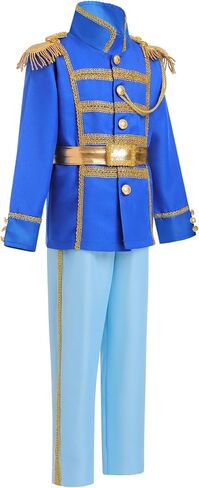 IBAKOM Prince Charming Costume for Boys Halloween Christmas Cosplay Outfits Toddler Medieval Royal Knight Fairytale Dress Up in Kuwait