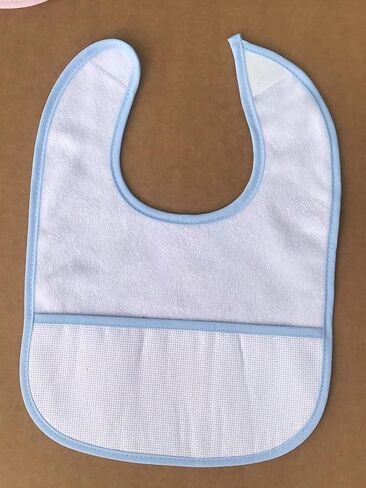 طقم مريلة اطفال قطنية بحواف زرقاء مكونة من 6 قطع من قماش ايدا القطني 16 قطعة، منطقة 100 × 40 ايدا غرزة متقاطعة، هدية للام، مريلة بغرز متقاطعة يمكنك صنعها بنفسك in Kuwait