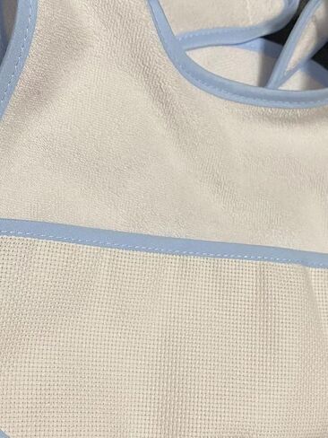 طقم مريلة اطفال قطنية بحواف زرقاء مكونة من 6 قطع من قماش ايدا القطني 16 قطعة، منطقة 100 × 40 ايدا غرزة متقاطعة، هدية للام، مريلة بغرز متقاطعة يمكنك صنعها بنفسك in Kuwait