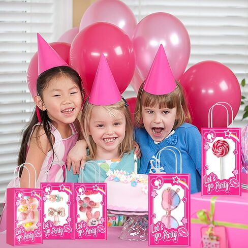 12 قطعة حقيبة هدايا للحفلات للفتيات باللون الوردي حقيبة هدايا دمية وردية ساخنة لحفلات أعياد الميلاد وحفلات الزفاف وصناديق الحلوى للفتيات وحفلات أعياد الميلاد وحفلات الزفاف وحفلات الزفاف in Kuwait