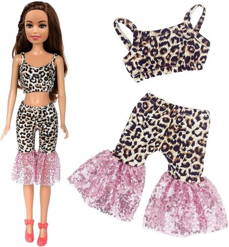 طقم ملابس الدمية للبنات من ZITA ELEMENT 3 مجموعات أنيقة 28 بوصة - ملابس كاجوال عالية الجودة مصنوعة يدويًا مجموعة ملابس الحفلات in Kuwait