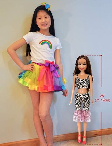 طقم ملابس الدمية للبنات من ZITA ELEMENT 3 مجموعات أنيقة 28 بوصة - ملابس كاجوال عالية الجودة مصنوعة يدويًا مجموعة ملابس الحفلات in Kuwait