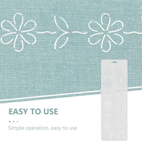 Clothing Quilting Template 2Pcs Quilting Template Plastic Sewing Patchwork Quilt Template Square Reusable Flower Line Creations Stencil DIY Craft Sewing Supply Tool 46cm in Saudi Arabia