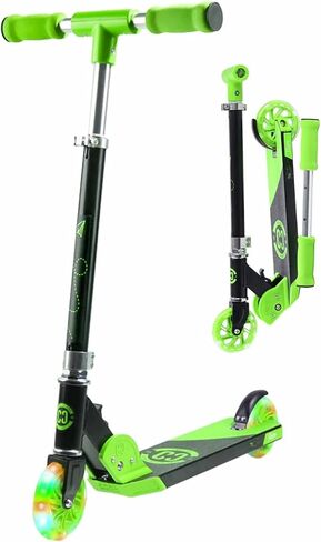 Scooter for Kids Ages 6-12 - CORE Foldy Kids Scooter, Kick Scooter, 2 Wheel Light-Up LED, Easy Folding Scooter, 3 Adjustable Height Handlebar, Pro Deck, Boys Scooter & Girls Scooter, 4 Colors in Kuwait