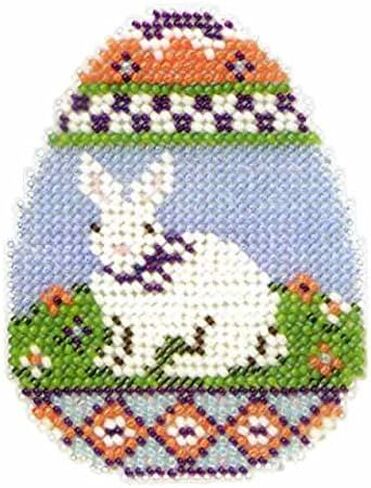Bunny Egg Beaded Counted Cross Stitch Kit Mill Hill 2013 Spring BouquetMH183102 in Saudi Arabia