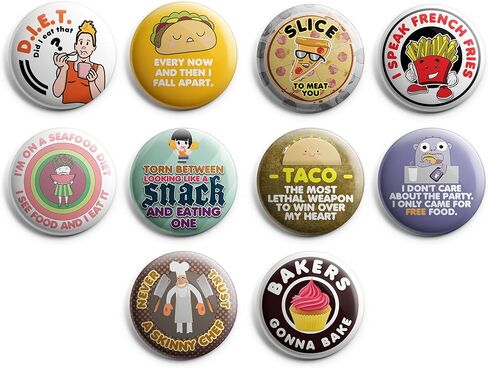 Creanoso California Tropical Design Pinback Button (10-Pack) - Premium Quality Incentive Gift Ideas for Travelers - Stocking Stuffers Party Favors for Men, Women, Teens in Saudi Arabia