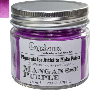 Dry Pigments for Artist to Make Paints,Oil,Watercolor,Tempera,Acrylic etc.18 Colors Glass Jar Packaging,Carbon Black P.Bk11,200ml 6.7fl oz.