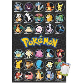 Trends International Pokémon - All Time Favorites Wall Poster, 22.375" x 34", Unframed Version in Saudi Arabia