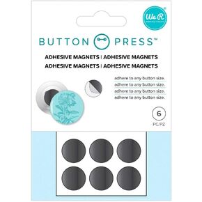 We R Memory Keepers Button Press Magnets, 6 Piece, Adhesive Magnet, Adhere To Any Button Size, Easy to Use, DIY Craft, Crafts, Closures for Purses, Bags, Clothes Handbags, Scrapbooking, Magnetic Purse in Saudi Arabia