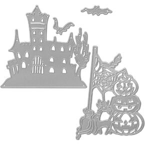 Metal Die Cuts Halloween Cutting Dies for Card Making Scrapbooking Paper Craft Album Stamps DIY Décor (Happy Halloween Letter) in Saudi Arabia