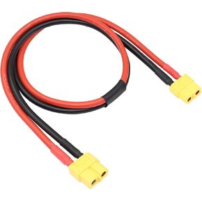 RIIEYOCA XT60 Female to XT60 Female Connector with 0.5M 12AWG Silicon Wire for RC Lipo Battery FPV Drone