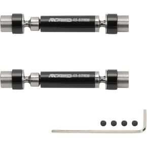 RCAWD CVD Front & Rear Center Drive Shaft for FMS FCX24 1/24 Crawlers Upgrades, 45-60mm Axle Parts Black in Saudi Arabia