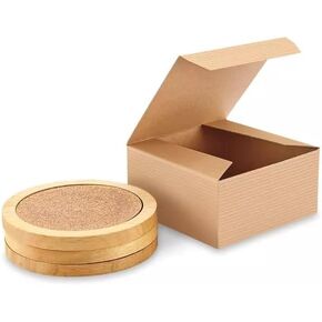 Fisab Brand Natural Kraft Gift Boxes 10 Count - 4x4x2 in Saudi Arabia