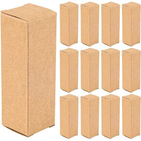 Framendino, 50 Pack Blue Kraft Lipstick Boxes Rectangle Reusable Lip Balm Packaging Cases Gift Wrapping Box for DIY Gift Packaging