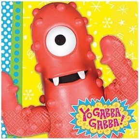 amscan Beverage Napkins | Yo Gabba Gabba Collection | Party Accessory in Kuwait