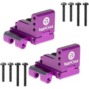 RampCrab Rear Axle Truss Upper Links Mount for SCX24 AX24 RC car, Multi-Position Adjustment, Aluminum Upgrades Part for Axial SCX24 C10 Gladiator Bronco, 1/24 Crawler Car Upgrade Accessories, Red