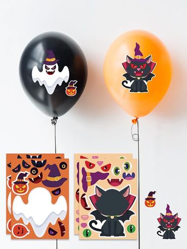 22 Sheets Christmas Make Your Own Characters Mix and Match Sticker Sheets - Xmas Make-a-face Paper Stickers for Kids Toddlers in Kuwait