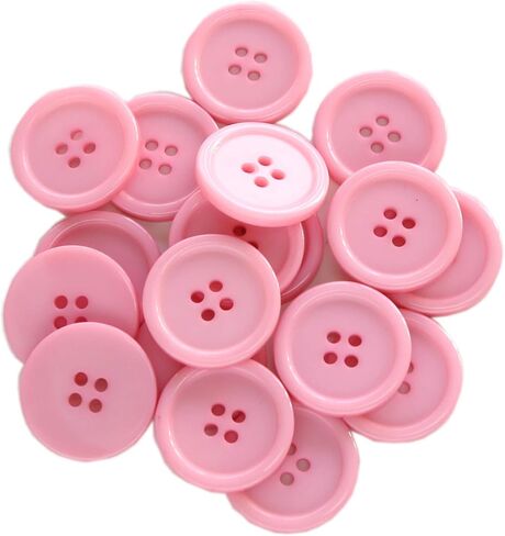 100pcs 1 Inch(25mm) Beige Buttons 4 Holes Resin Button for Sewing and DIY Crafts in Kuwait