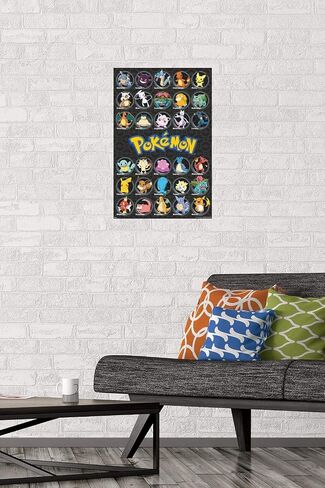 Trends International Pokémon - ملصق حائط مفضل لجميع الأوقات، 14.725 بوصة × 22.375 بوصة، ملصق ممتاز وحزمة تثبيت in Saudi Arabia