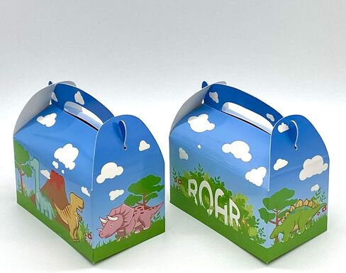 علبة من 24 قطعة ديناصور للحفلات من Adorox حقائب حلوى الديناصورات للأطفال أعياد الميلاد حزب صناديق الهدايا in Kuwait