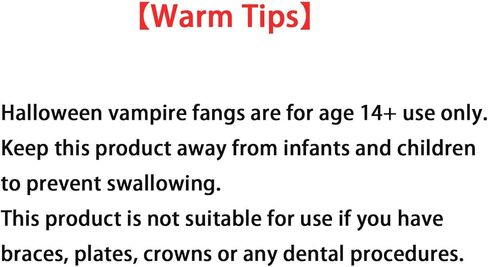 وونصنز 3 قطع من انياب مصاصي الدماء القابلة للسحب للهالوين، لا تخدش اللثة، اسنان مصاصي الدماء المرعبة، اسنان وهمية تنكرية، اسنان مصاص دماء مزيفة، دعامات قابلة للسحب، اسنان مصاص دماء مرعبة in Kuwait