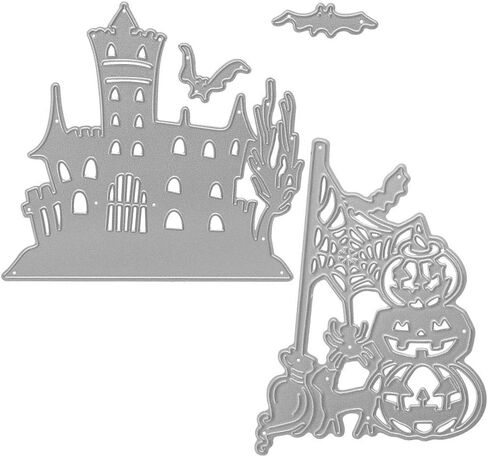 Metal Die Cuts Halloween Cutting Dies for Card Making Scrapbooking Paper Craft Album Stamps DIY Décor (Happy Halloween Letter) in Saudi Arabia