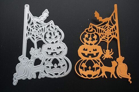 Metal Die Cuts Halloween Cutting Dies for Card Making Scrapbooking Paper Craft Album Stamps DIY Décor (Happy Halloween Letter) in Saudi Arabia