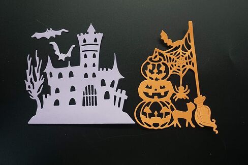 Metal Die Cuts Halloween Cutting Dies for Card Making Scrapbooking Paper Craft Album Stamps DIY Décor (Happy Halloween Letter) in Saudi Arabia