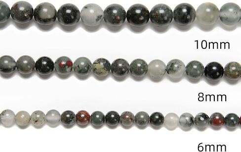 122Pcs(2 Strand/Set) 6mm African Bloodstone Smooth Round Beads Natural Stone Beads AAA Grade Premium Round Gemstone Genuine Real Stone Loose for DIY Bracelet Jewelry String Making in Kuwait