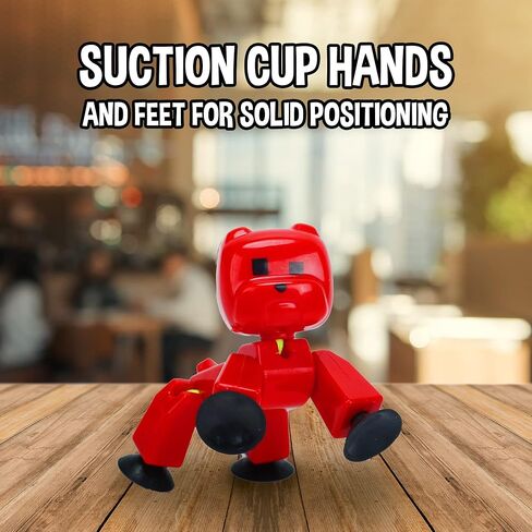 Zing Stikbot Pets 5 Pack, Set of 5 Stikbot Collectable Action Figures, Includes 1 Bulldog, 1 Monkey , 1 Cat and 2 Dogs, Create Stop Motion Animation in Saudi Arabia