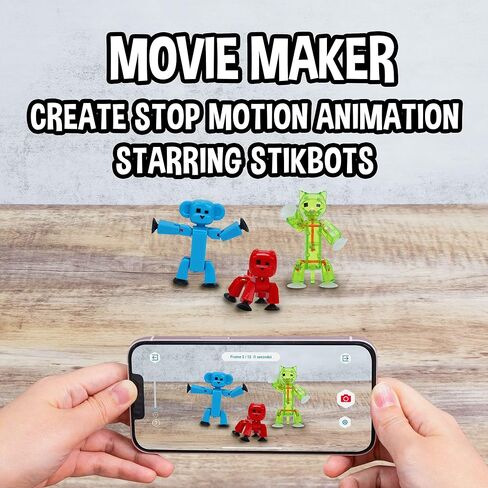 Zing Stikbot Pets 5 Pack, Set of 5 Stikbot Collectable Action Figures, Includes 1 Bulldog, 1 Monkey , 1 Cat and 2 Dogs, Create Stop Motion Animation in Saudi Arabia